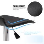 Commercial Furniture ALINUNU Modern Swivel PU Leather Bar Stools for Bar