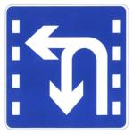 Supply Good Quality Traffic Sign Multi Lane Driving Direction Sign Rectangular