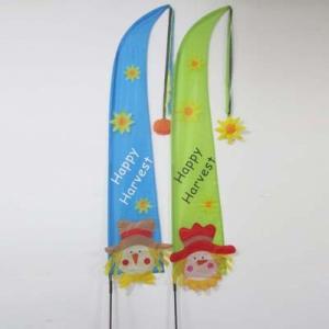 China Fall Harvest Garden Flag Scarecrow factory