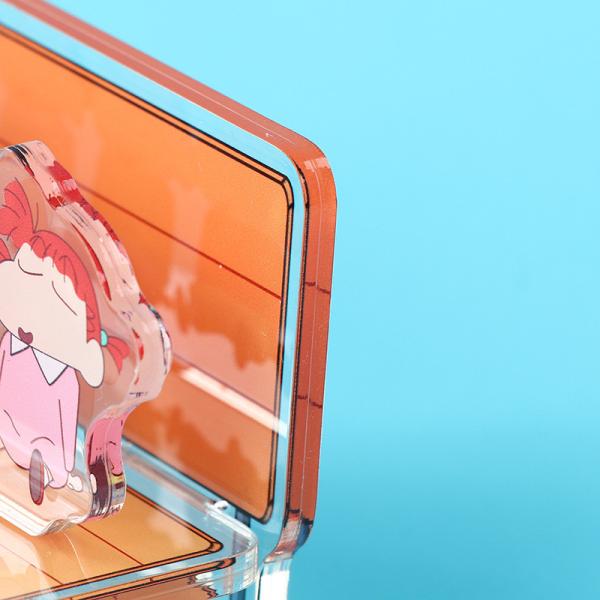 Wholesale Double-Layer Transparent Acrylic Stands for Cute Cartoon and Alien Characters Gaming and Anime Figures