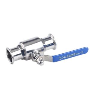 China 1''-8'' Standard Stainless Steel Ss 304 316 Sanitary Tri-Clamp Ball Valve with Design factory