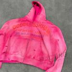 Custom 500 Gsm Heavyweight Distressed Hoodie Zip Up for Men/Unisex in Autumn