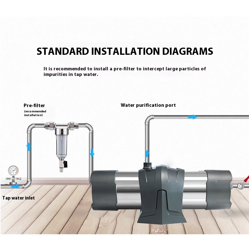 304 Stainless Steel Water Uf Filter 4000L 6000L/hour For Municipal Tap Water