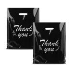 Shopping 0.3mm PLA PO Poly Packaging Bag Die Cut Handle Custom Logo