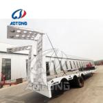 11.5 Axle 3-Axle Low Bed Drop Deck Trailer for Heavy Equipment Transport