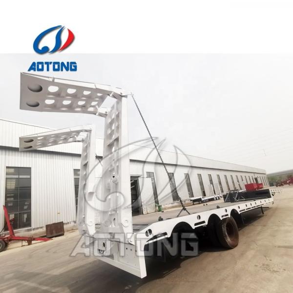 3 Axle 30/40/50 Tons Lowbed Truck Semi Trailer in Australia with High 500mm Main