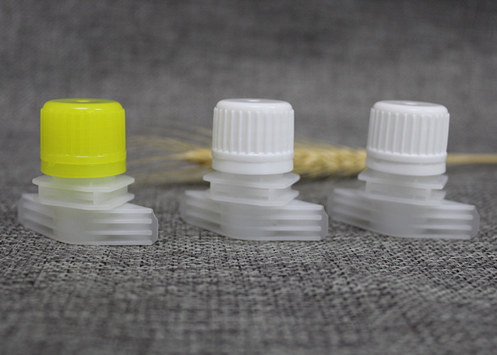 Custom - Made 16mm Plastic Spout Caps For Liquid Pouch With Safety Ring
