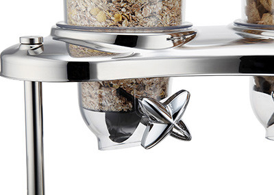 Cereal Dispenser Commercial Buffet Equipment Dry Food Container 3 Head