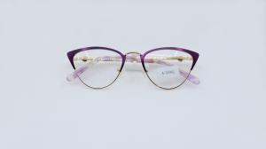 China Fashion Designer Cat Eye Reading Glasses Spring Hinge Glasses for Readers Women metal structure clear lens glasses factory