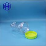 Clear Oval Plastic Gift Candy Nut Nougat Lollipop Fruit Jelly Jar Screw Lid