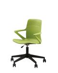 PP Plastic Swivel Office Chair For College Student Study