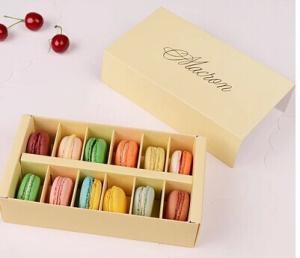 China Fashionable, elegant design and popular macaron box factory