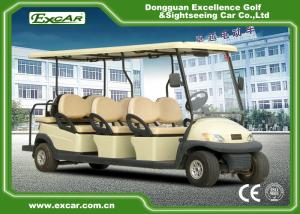 China 48V 3.7KW 8 Seater Golf Buggy / Electric Sightseeing Car With Deep Cup Holders factory