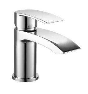 China Deck Mounted Basin Mixer Taps Brass Polished Bathroom Mixer Faucet 3 Years Warranty: factory