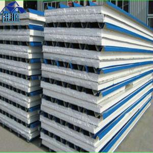 China 0.426mm iron sheet 50mm geywhite eps sandwich panel board with waterproof factory