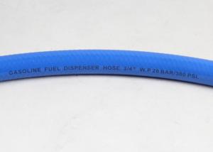China ID 3 / 4 Inch Blue Flexible Fuel Dispenser Hose Single Wire For Gas Station on sale
