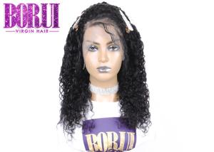 China 250% Density Full Lace Human Wigs Water Wave Brazilian With Baby Hair Smooth factory