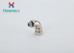 Waterproof CE IP66 Metal Hose Fittings 90 Degree Flexible Pipe Connector