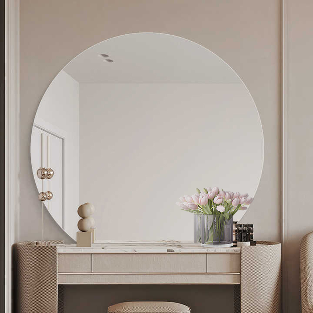 Small Decorative Cheval Mirror for Round Salon Safety Square Arch in Modern Style