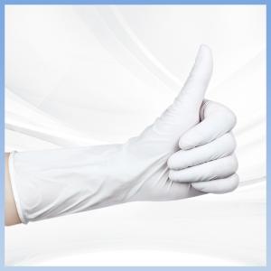 China Reliable Disposable White Nitrile Work Gloves Non Toxic ASTM D6319 factory