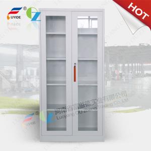 China Storage cupboard FYD-W016 with glass door,high height cabinet,4 adjust shevles factory