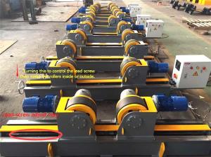 China Lead Screw Adjustment Welding Turning Rolls / Self Aligning Welding Rotator factory