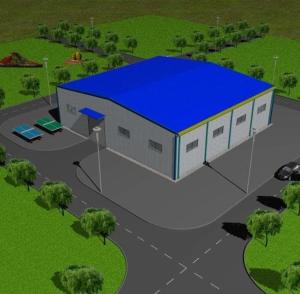 China Steel Building Warehouse For Industrial Shed Metallic Prebuilt Steel Warehouse Building Supplies factory