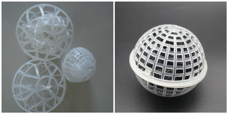 Plastic Porous Suspended Biological Filler Polyurethane Hollow Ball for Water Treatment