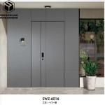 Customized Grey Aluminum Sliding Glass Door Glazed Aluminium Door