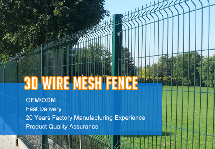 1.8*2.5m Triangle 3d Wire Fence Panels Sustainable Easily Assembled