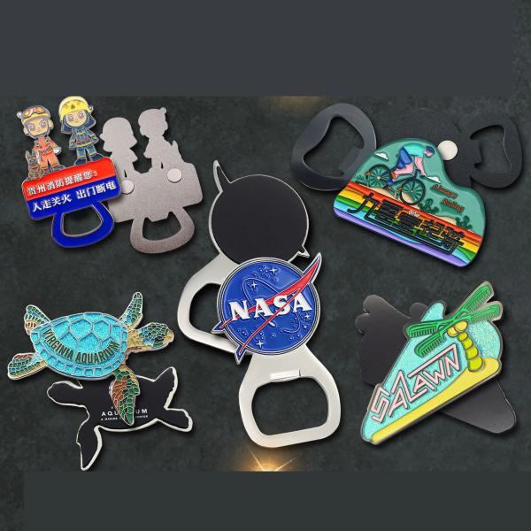 Custom Various Magnetic Metal Paint Bottle Opener Beer Bottle Opener
