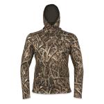 Waterproof Camo Fleece Hoodie With Chest Zipper Pocket Customized Logo