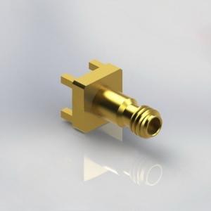 China 009&quot; Pin RF Straight Connector Mixed Solder PCB Female 1.0mm W1 110GHz factory