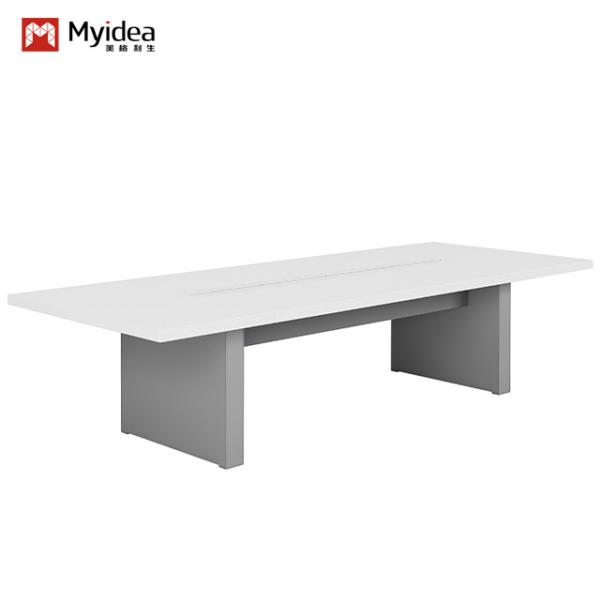 China Modern Office Furniture Conference Table White Color Support customization factory