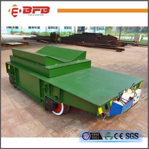 China V Frame Motorized Hydraulic Lifting Transfer Cart For Paper Roller Transport factory
