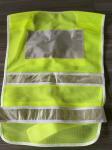 Heavy Duty Lime Color Reflective Anti Static Safety Vest With Zipper Closure