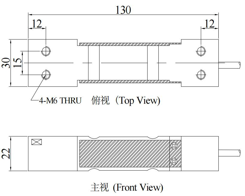 Stainless steel load cell shear beam sensor 10-50kg