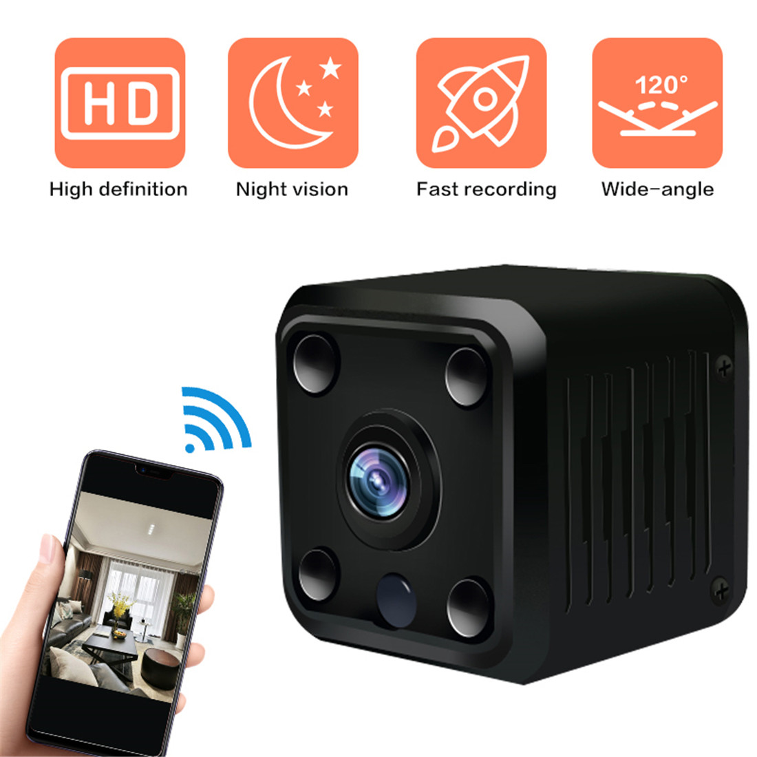 Mini Spy Camera Hidden 1080P Camera, Whalecam Small Security Camera(JS-P166)