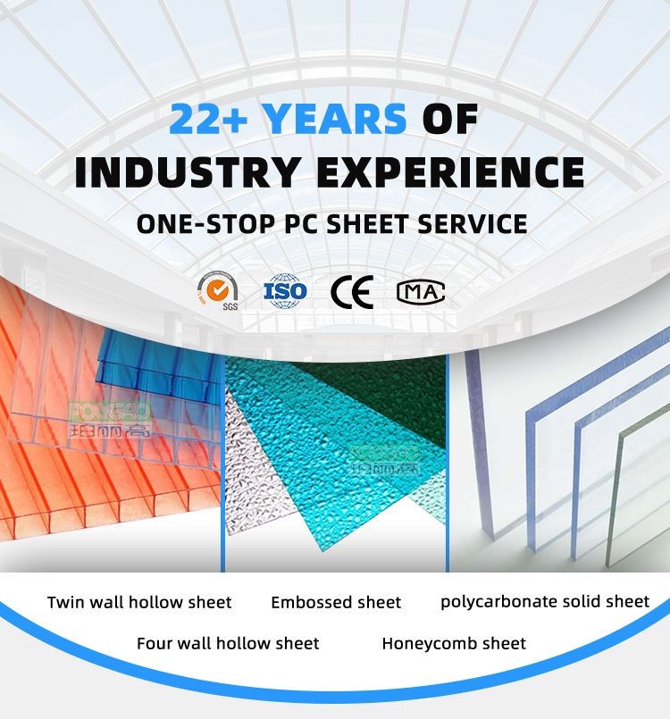 Uv Blocking Danpalon U Lock Polycarbonate Roofing Sheet Hollow Plastic Sheets Sunroof For Eco-Friendly Building Materials