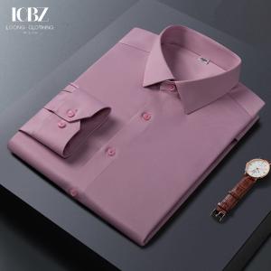 China Gender Men Three-proof Breathable Seamless Shirt Woven Non Iron Business Dress Shirts factory