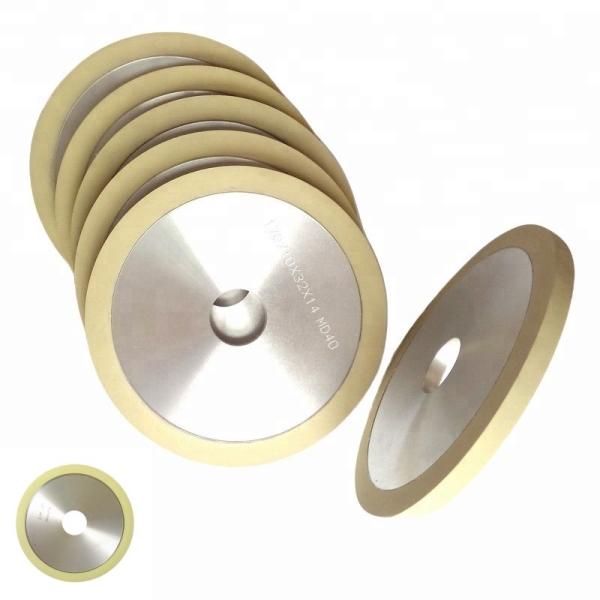Water or Oil Cooled Round Resin Bonded Silver Diamond Grinding Wheel for