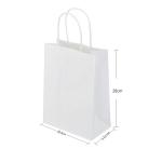 FSC Custom Promotional Plain Kraft Brown Paper Carrier Bags For Food Delivery