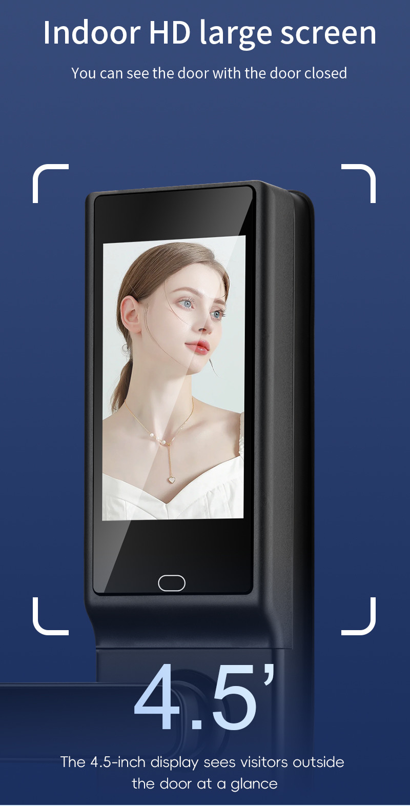 Smart Home Wifi Camera Tuya APP Intercom Viewer Smart Digital Door Lock Biometric Fingerprint