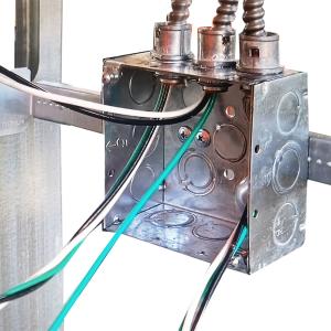 5by5 Steel Electrical Box 1.60mm Thickness Hot Dip Coil With Universal Knockouts