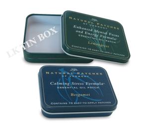 China Candy Mint Rectangle Tin Box Packaging Gift Set , Rectangular Tin Cans factory