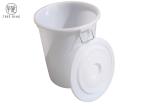 Outdoor Colorful Waste Wheelie Bins , 100l Plastic Bin Recycling With Cover /