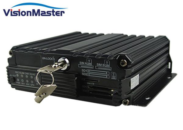 SD Card H264 Vehicle Mobile DVR 4CH 960P AHD PAL / NTSC TV System High