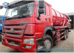 18000 L HOWO Sewer Flushing Truck 336hp Vacuum Suction Sewage Truck