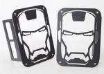 Steel Tail Lamp Car Chrome Headlight Bezels for 2007 - 2017 Jeep Wrangler JK ,