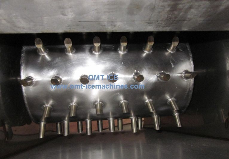 Electric Stainless Steel Ice Crushing Machine for Round Ice Block 10-100ton/24hrs Performance